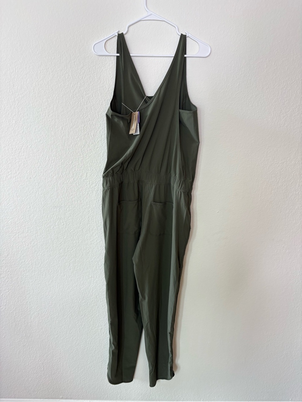 Patagonia Womens Fleetwith Jumpsuit Sleeveless Olive Green Sleeveless Medium - Picture 7 of 15